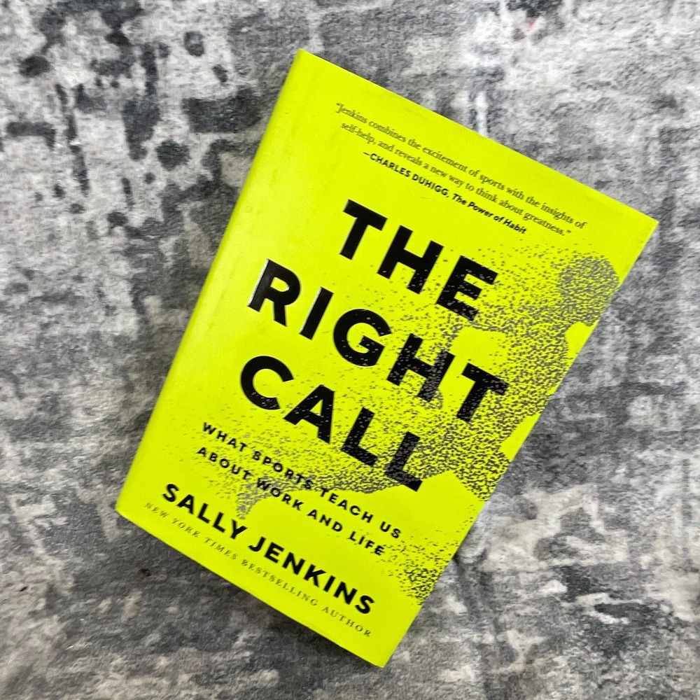 Gallery‎ Books Sally Jenkins The Right Call Hardcover Sports Psychology Business